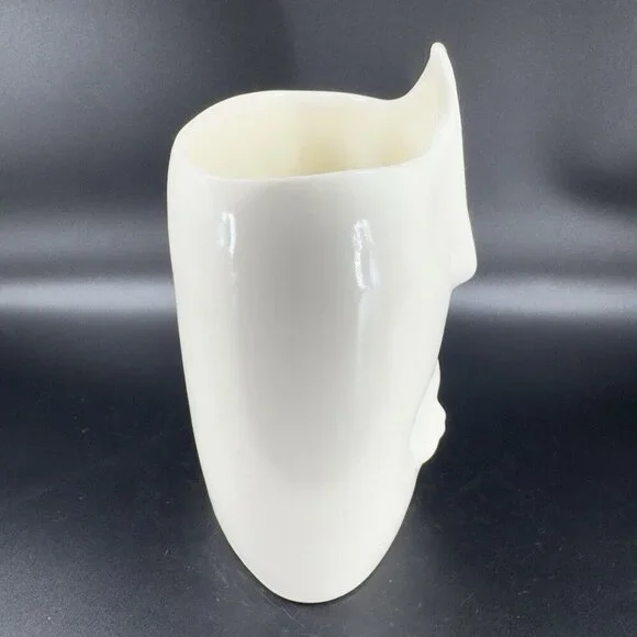Sara Lund Face Vase Mother and Child Hand Made Stoneware Pottery Artist Signed